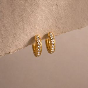 Aros Halo Bañados en Oro - Esmeralda, Zafiro Rosa, Turquesa, Zafiro Azul, Zirconia - Regalo de Lujo para Ella - Product Image 4