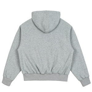 Sudadera de Forro Polar Grueso para Hombre, Reversible, de Doble Capa, con Cremallera, a Cuadros, de Corte Regular, Talla Grande, Bordada, para Invierno, Venta al por Mayor Personalizada - Product Image 3