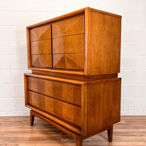 Commode moderne du milieu du siècle en noyer réglable à 8 tiroirs, meuble de rangement pour chambre à coucher, décoration intérieure - Product Image 5