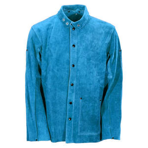 Veste de soudeur en cuir véritable pour homme, nouvelle collection, design tendance, cuir de vachette de qualité supérieure, logo sur le devant, imperméable - Product Image 1