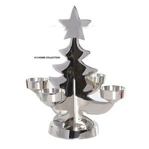 Portavelas de Navidad de Estilo Nórdico, Elegante, Plateado Antiguo, para Sublimación, con Regalo para Decoración Navideña - Product Image 5