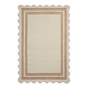 Tapis moderne abstrait tufté à la main en 100 % laine de Nouvelle-Zélande pour salon, tapis de luxe personnalisé en laine tuftée à la main, à poils longs - Product Image 4