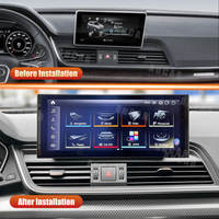 AuCar 12,3 pouces Android 13 Navigation GPS vidéo pour voiture pour Audi Q5L 2018-2020 Lecteur DVD multimédia pour voiture Écran tactile Stéréo automobile