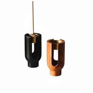 Brûleur d'encens Bakhoor en bois et métal, support d'encens, vente directe usine, brûleur d'encens Bakhoor tendance, décoration d'intérieur - Product Image 3