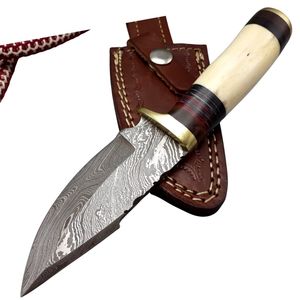 Couteau de survie Bowie pour l'extérieur avec lame fixe personnalisée faite à la main pour la chasse, le camping, le bushcraft et les activités en pleine nature - Product Image 1