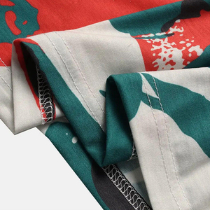 T-shirt d'été pour homme, coupe ajustée, coton/polyester élastique, t-shirt de performance athlétique, manches courtes, évacuation de l'humidité, entraînement en salle de sport - Product Image 6