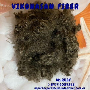 Venta Directa de Fábrica: Fibra de Silicona Hueca Reciclada 20D HS Marrón-A del Fabricante Vikohasan para Relleno de Juguetes, Almohadas, Sofás y Edredones - Product Image 2