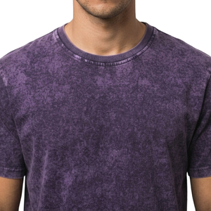 T-shirt délavé à l'acide pour homme, nouvelle collection 2026, couleur unie, durable, excellente qualité, nouveau design, look élégant, prix abordable - Product Image 3