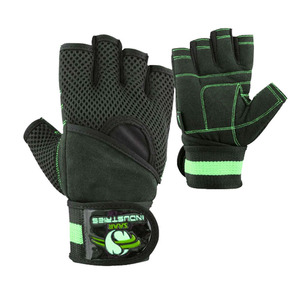 Guantes de Entrenamiento de Medio Dedo de Cuero con Muñequera Acolchada para Levantamiento de Pesas y Fisicoculturismo Avanzado - Product Image 6