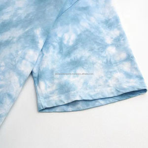 เสื้อยืดผ้าฝ้ายแท้ 100% ลายมัดย้อม สำหรับผู้ชาย ทรงหลวม ผ้าฝ้ายออร์แกนิค ยั่งยืน เป็นมิตรกับสิ่งแวดล้อม เสื้อยืดผู้ชายลายมัดย้อม - Product Image 4