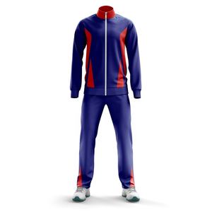 2023 vente en gros vêtements de sport grande taille vêtements de sport fermeture éclair complète survêtements en polyester combinaison de sport d'hiver sublimée - Product Image 3