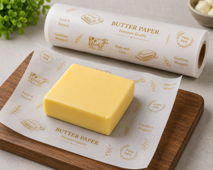 Custom Printed Eco-Friendly Biodegradable Virgin Butter <b>Wrapping</b> Glassine <b>Paper</b> Single Side Coating for Food Packing - Product Image 4