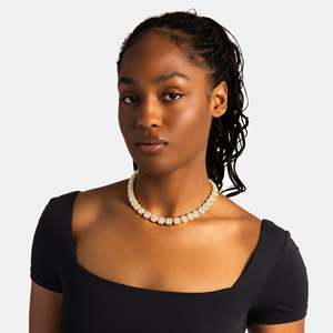 Luxury Sterling Silver Hip Hop Tennis Chain <b>Statement</b> <b>Necklace</b> Brilliant Cut Geometric Bezel Setting Unisex Wedding Gift - Product Image 3