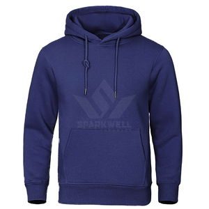 Sudadera con Capucha Gris Oscuro para Hombre, con Bolsillo Frontal y Logotipo Estampado, Corte Casual, Largo Regular, Tejido de Algodón, para Otoño - Product Image 4