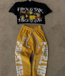 Conjunto Deportivo Informal de Invierno Unisex con Tela Sólida de Gran Gramaje con Lavado Ácido y Estilo Urbano Moderno - Product Image 1