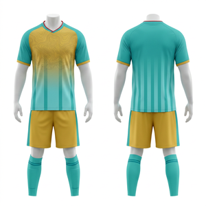 Team Soccer Kit Full Sublimation Breathable Fabric Uniform | <b>Men</b> Women Adult Sizes | Short Front Lightweight Quick Dry - Product Image 2