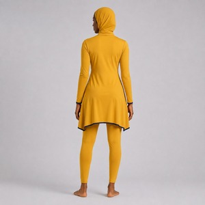 Ensemble Burkini Modeste pour Femme – Confortable, Séchage Rapide, Couverture Complète, Maillot de Bain Manches Longues pour Plage et Piscine - Product Image 3