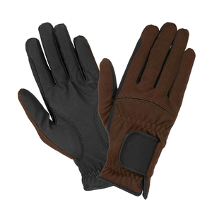 Guantes de equitación de invierno a prueba de viento con pantalla táctil y logotipo de diseño personalizado, guantes ecuestres de poliéster más cálidos. - Product Image 1