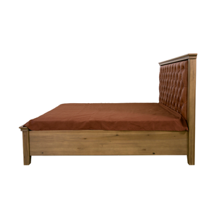 Juego de Dormitorio Moderno Ajustable de Madera de Roble de la Marca ADELA, Cama de Madera Maciza de Vietnam, Ecológica y Multifuncional para Hogar y Hotel - Product Image 3