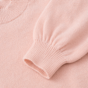 Pullover invernali per bambini in lana cashmere tinta unita maglione caldo pullover bambino lavorato a maglia lunga da ragazza - Product Image 6