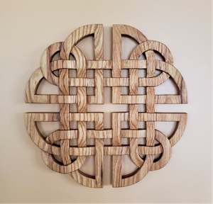 Rustic Round Wood Trivet Heat Insulated Hot Pot Holder Decorative Wooden Placemat Kitchen <b>Table</b> <b>Protector</b> Dining Coaster Trivets - Product Image 1