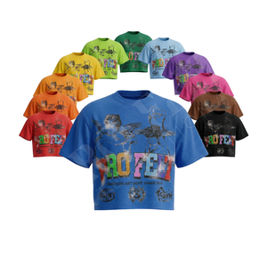 Camiseta de Hombre Moderna y Elegante con Logotipo Personalizado Impreso en Relieve, Transpirable, para Uso Diario en Verano, Estilo Hip Hop, 300 GSM - Product Image 1