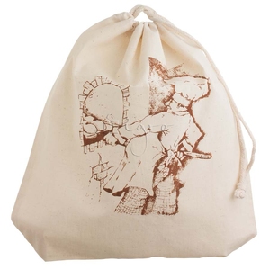 Promocional al por mayor pequeña tela de lona de algodón cordón polvo vino embalaje personalizado cordón bolsa de regalo - Product Image 5