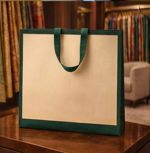 Bolsa de Mano Ecológica con Asas de Cuerda No Tejida, Bolsa de Compras Reutilizable para Boutique, Tienda Minorista, Embalaje de Regalos y Eventos - Product Image 1