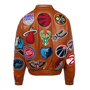 COLLAGE VEGAN LEATHER <b>JACKET</b> Came - Product Image 2