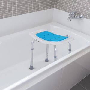 Sgabello da Doccia Regolabile in Altezza, Antiscivolo con Foro Integrato per Doccia, Accessorio per Bagno - Product Image 3