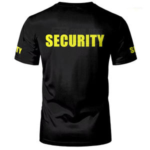 Camiseta de Uniforme de Seguridad, Clásica, para Guardias de Seguridad, Ropa de Trabajo Profesional con Estampado 3D Frontal, de Algodón Ligero y Transpirable - Product Image 1