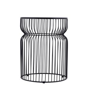 ET901 Tavolino Moderno Contemporaneo con Base in Metallo e Piano in Vetro Temperato Colorato, Altezza 21 Pollici, per Soggiorno o Camera da Letto - Product Image 3