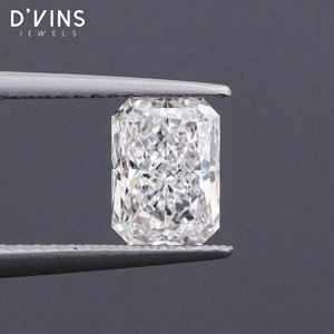 Diamante Cultivado en Laboratorio D'vins Jewels, Corte Radiante de Surat, 1.22 Quilates, Color G, VS1, Modelo CVD DJ 456 para Joyería - Product Image 2