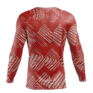 Customizable Long Sleeve Men's <b>MMA</b> <b>Rash</b> <b>Guard</b> with Durable 100% Polyester Fabric compression shirt - Product Image 2
