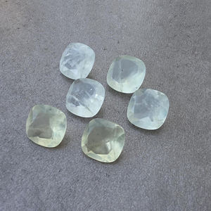 Piedra Preciosa de Prehnita Natural de Calidad AAA+, Corte Facetado, Calibrada, Forma Cuadrada Cojín, Venta al Por Mayor - Product Image 2