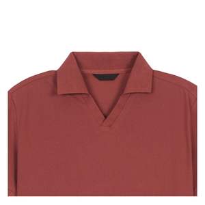 เสื้อโปโลแขนสั้นผู้ชาย ผ้าคอตตอนผสม สไตล์ลำลอง คอวี เสื้อยืดฤดูร้อน รับทำโลโก้ตามสั่ง ผู้ผลิตขายส่ง OEM - Product Image 2