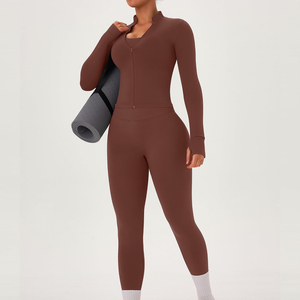 Ensembles de yoga 3 pièces pour femmes, fabrication industrielle, prix bas, vente en gros - Product Image 5
