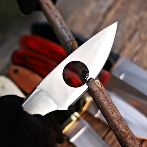 7-Inch Lot of 7 Pcs Handmade D2 Steel <b>Knife</b> Set: Wooden & <b>Bone</b> <b>Handles</b>, Leather Sheath Skinner <b>knife</b> - Product Image 2