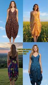 Robe longue bohème vintage moderne pour femme, en rayonne tendance, ornée de fermetures éclair, de pompons et de dentelle, pour jeunes filles, dames et femmes - Product Image 4