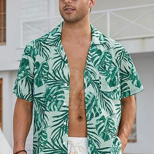 Camisas de Playa Cómodas para Hombre, Tela Fresca y Transpirable, Corte Relajado, Ideal para Fiestas en la Playa y Días de Playa - Product Image 5