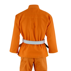Kimono de Judo Orange Lavé Personnalisé Unisexe Confortable pour le Jiu-Jitsu Brésilien Arts Martiaux Léger et Respirant - Product Image 4