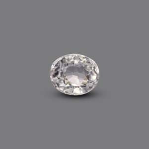 Natural White Cubic Zirconia 4.65 Carat Oval Loose Gemstone for Fine Jewelry - Product Image 1