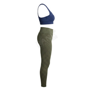 Ensemble de yoga pour femmes, tenue de fitness légère et douce, leggings taille haute, soutien-gorge de sport pour l'exercice, l'entraînement et la musculation - Product Image 4