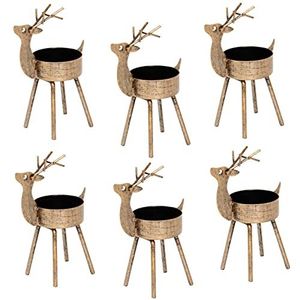 Escultura de Reno Metálica Hecha a Mano de Alta Calidad, Decoración Moderna para el Hogar, Adorno Festivo para Navidad y Bodas, Ecológico y Atractivo - Product Image 3