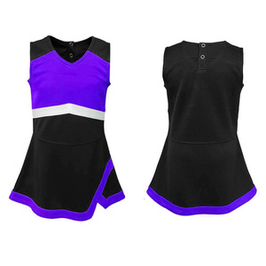 Ensembles d'uniformes de cheerleading personnalisés sublimés, hauts sans manches, tenues d'équipe sportive, fournisseur en gros - Product Image 3
