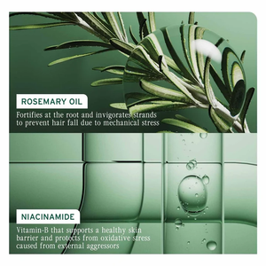 rosemary oil niacinamide professional rescue conditioner anti <b>hair</b> fall <b>hair</b> breakage repair for <b>men</b> women 196g vegan rosemary - Product Image 3
