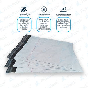 Bolsa de Mensajería POD Segura e Impermeable de 10x14 Pulgadas |   Adhesivo Autoadhesivo de 2 Milésimas de Espesor para Envíos de Comercio Electrónico (A Prueba de Manipulaciones) - Product Image 4