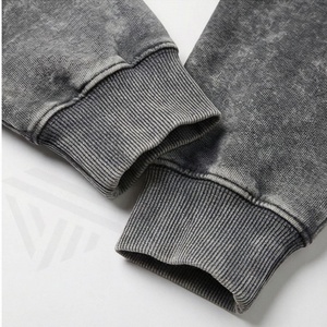 Unique Trendy Acid Wash Sweat Suit <b>Set</b> Wholesale Screen Printing <b>Embroidery</b> Design Plus Size Tracksuit OEM Sportswear - Product Image 6