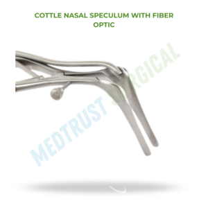 Espéculo Nasal Cottle con Fibra Óptica, Instrumento Quirúrgico ORL, Espéculo Nasal Iluminado de Acero Inoxidable - Product Image 2