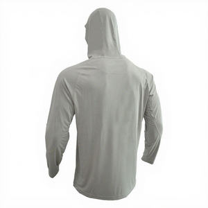 Sudadera con Capucha de Manga Larga para Hombre, Protección Solar UPF 50, Color Sólido, Anti-UV, para Pesca - Product Image 5